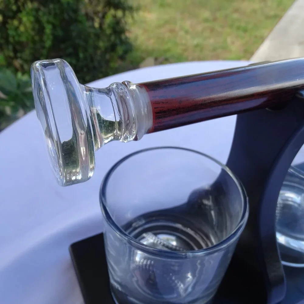 Baseball Bat Whiskey Decanter Set with 4 Baseball Glasses Wine Savant
